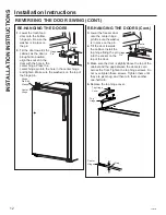 Preview for 12 page of GE GTS18 Owner'S Manual & Installation Instructions