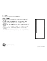 Preview for 2 page of GE GTS18ABBRWW Dimensions And Installation Information