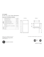 Preview for 1 page of GE GTS18ABDBB Dimensions And Installation Information