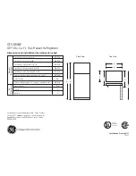 GE GTS18GBEBB Dimensions And Installation Information preview