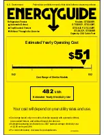 Preview for 1 page of GE GTS18IBRCC - G.E. 18.0 cu. ft. Top-Freezer... Energy Manual