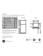 Preview for 1 page of GE GTS18ICSR Dimensions And Installation Information