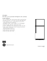 Preview for 2 page of GE GTS18ICSR Dimensions And Installation Information