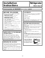 Preview for 14 page of GE GTS18ISTSS Owner'S Manual And Installation Instructions