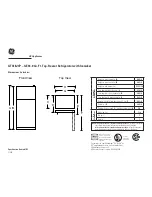 GE GTS18JCP Specifications preview