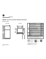 Preview for 1 page of GE GTS18KCP Specifications