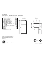 Preview for 1 page of GE GTS18SBX Datasheet