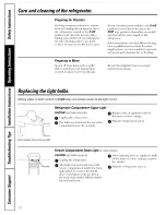 Preview for 12 page of GE GTS18TCSABB and Owner'S Manual And Installation Instructions