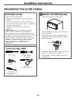 Предварительный просмотр 18 страницы GE GTS18UBMBRBB Owner'S Manual And Installation Instructions