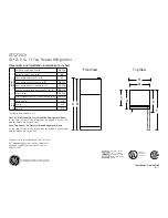 GE GTS21SCXSS Dimensions And Installation Information preview