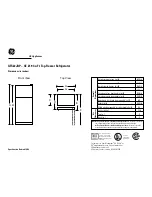 Preview for 1 page of GE GTS22JBP Specifications