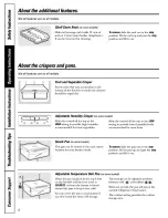 Preview for 8 page of GE GTS22JBPARCC and Owner'S Manual And Installation Instructions