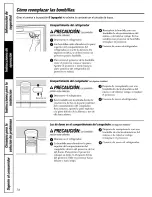 Предварительный просмотр 74 страницы GE GTS22JBPARCC and Owner'S Manual And Installation Instructions