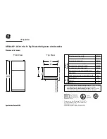 GE GTS22JCP Specifications preview