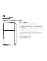 Preview for 2 page of GE GTS22KBP Specifications