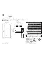 Preview for 1 page of GE GTS22KCP Specifications