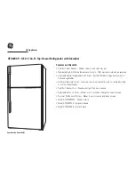 Preview for 2 page of GE GTS22KCP Specifications