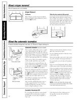 Preview for 10 page of GE GTS22KHPBB Owner'S Manual & Installation Instructions