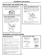 Предварительный просмотр 18 страницы GE GTS22KHPBB Owner'S Manual & Installation Instructions