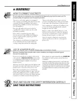 Preview for 3 page of GE GTS22WSTCRSS Owner'S Manual & Installation Instructions