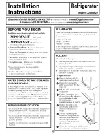 Preview for 13 page of GE GTS22WSTCRSS Owner'S Manual & Installation Instructions