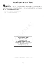 Preview for 12 page of GE GTUN275EMWW Installation Instructions Manual