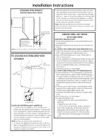 Preview for 8 page of GE GTUN275GM1WW Installation Instructions Manual