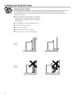 Preview for 12 page of GE GTUP240EM0WW Owner'S Manual