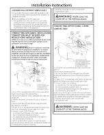 Preview for 5 page of GE GTUP240EM1WW Installation Instructions Manual