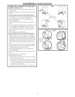 Preview for 8 page of GE GTUP240EM1WW Installation Instructions Manual