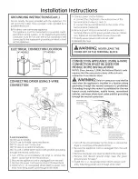 Предварительный просмотр 5 страницы GE GTUP240EM4WW Installation Instructions Manual