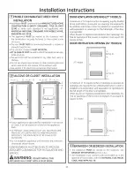 Предварительный просмотр 11 страницы GE GTUP240EM4WW Installation Instructions Manual