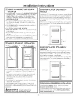 Предварительный просмотр 11 страницы GE GTUP240EM5WW Installation Instructions Manual