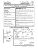 GE GTUP240GM0WW Installation Instructions Manual preview
