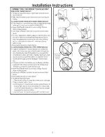 Предварительный просмотр 8 страницы GE GTUP270EM1WW Installation Instructions Manual