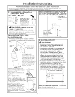 Предварительный просмотр 4 страницы GE GTUP270GM1WW Installation Instructions Manual