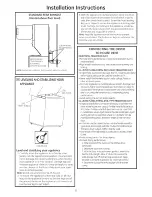 Предварительный просмотр 8 страницы GE GTUP270GM1WW Installation Instructions Manual