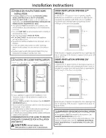 Предварительный просмотр 11 страницы GE GTUP270GM1WW Installation Instructions Manual