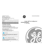 Предварительный просмотр 6 страницы GE GTV85PAMR User And Care Manual