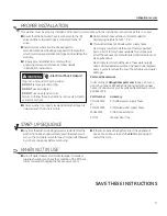 Preview for 3 page of GE GTW220 Owner'S Manual & Installation Instructions