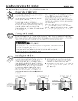 Preview for 11 page of GE GTW220 Owner'S Manual & Installation Instructions