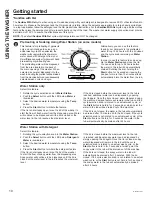 Предварительный просмотр 10 страницы GE GTW755 Owner'S Manual & Installation Instructions