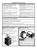 Preview for 20 page of GE GTW755 Owner'S Manual & Installation Instructions