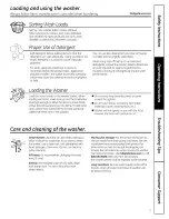 Preview for 7 page of GE GTWN3000M2WS Owner'S Manual