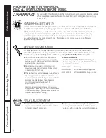 Preview for 2 page of GE GTWN4250M Owner'S Manual