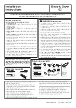 GE GTWN4250M1WS Installation Instructions Manual preview