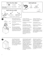 Preview for 2 page of GE GTWN4950F0WW Installation Instructions Manual