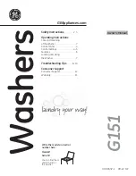 Preview for 1 page of GE GTWN5250DWW Owner'S Manual