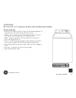 Preview for 2 page of GE GTWN7450D Specification