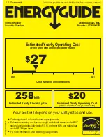 Preview for 1 page of GE GTWS8455DMC Energy Manual